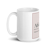 "Alvin" White glossy mug