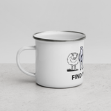 "Find your tribe" Enamel Mug