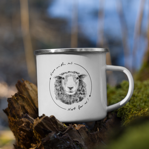 "With us" Enamel Mug