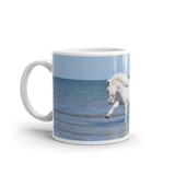 "Waving" White glossy mug