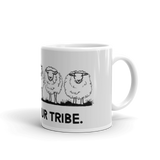 "Find your tribe" White glossy mug