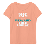 "Reward your horse" Women's fitted eco tee