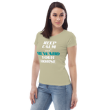 "Reward your horse" Women's fitted eco tee